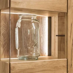 Wohnzimmervitrine aus geöltem Massivholz - Slaraduva