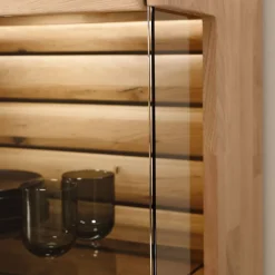 Wohnzimmervitrine in Asteiche Hell - Azzurian