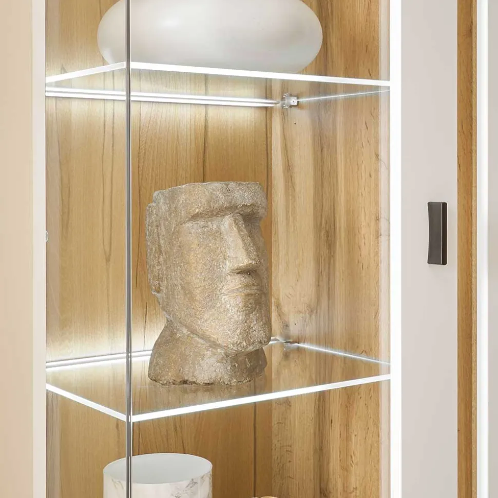 Wohnzimmervitrine mit LED Beleuchtung - Racelyn