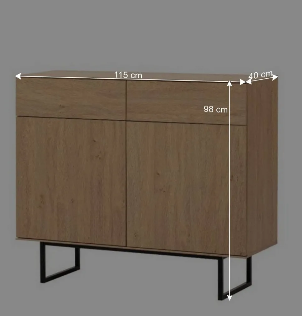 Wohnzimmer-Wohnwand Set - Jaskin (dreiteilig)