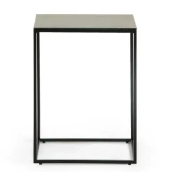 45x30 Beistelltisch mit Keramikplatte in Braun - Opium