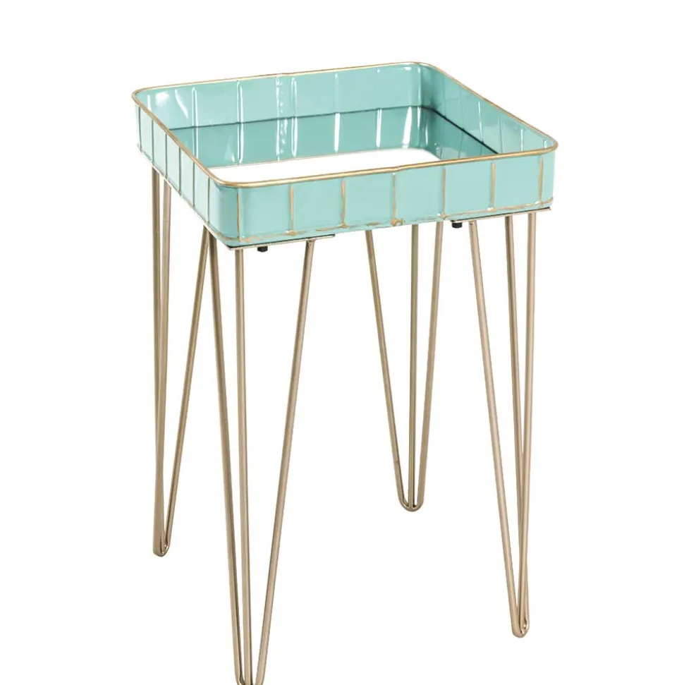 35x35 Beistelltisch mit Spiegelplatte - Rosario