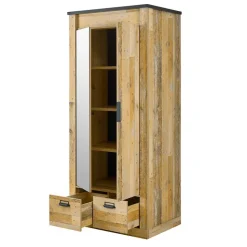 90x200 Bett & Nachttisch & Schrank - Naiavio (dreiteilig)