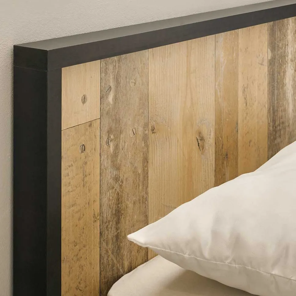 90x200 Bett & Nachttisch & Schrank - Naiavio (dreiteilig)