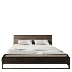 140x200 Bett aus Eiche mit Räucheröl - Beverson