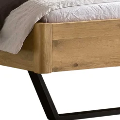 140x200 Bett aus Wildeiche mit Kufen - Maria