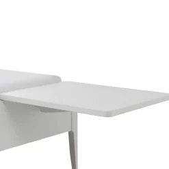 140x200 Bett in Weiß aus Buche & Kunstleder - Shian