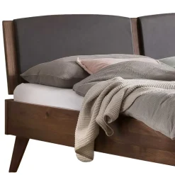 140x200 Bettgestell in Nussbaum Braun - Nigari
