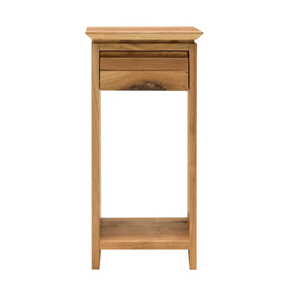 30x30 Blumenhocker aus Wildeiche Massivholz - Anndra