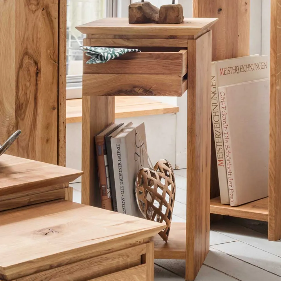 30x30 Blumenhocker aus Wildeiche Massivholz - Anndra