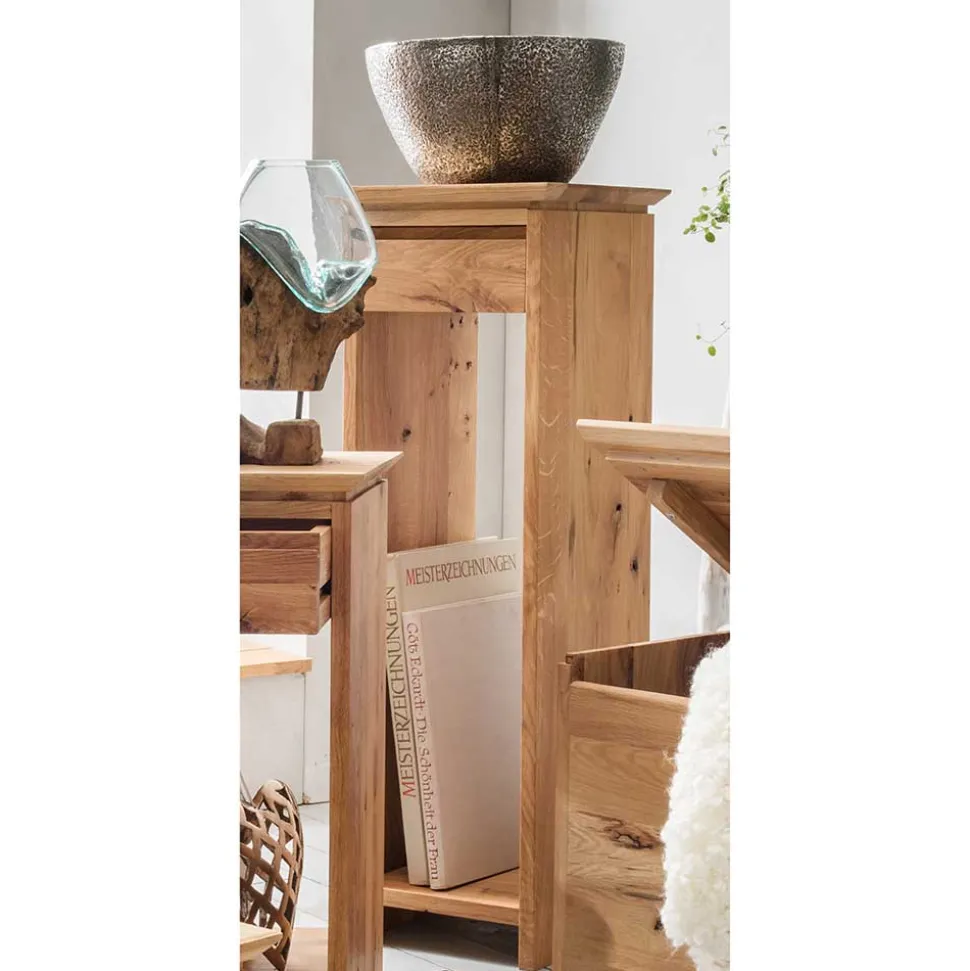 30x30 Blumenhocker aus Wildeiche Massivholz - Anndra