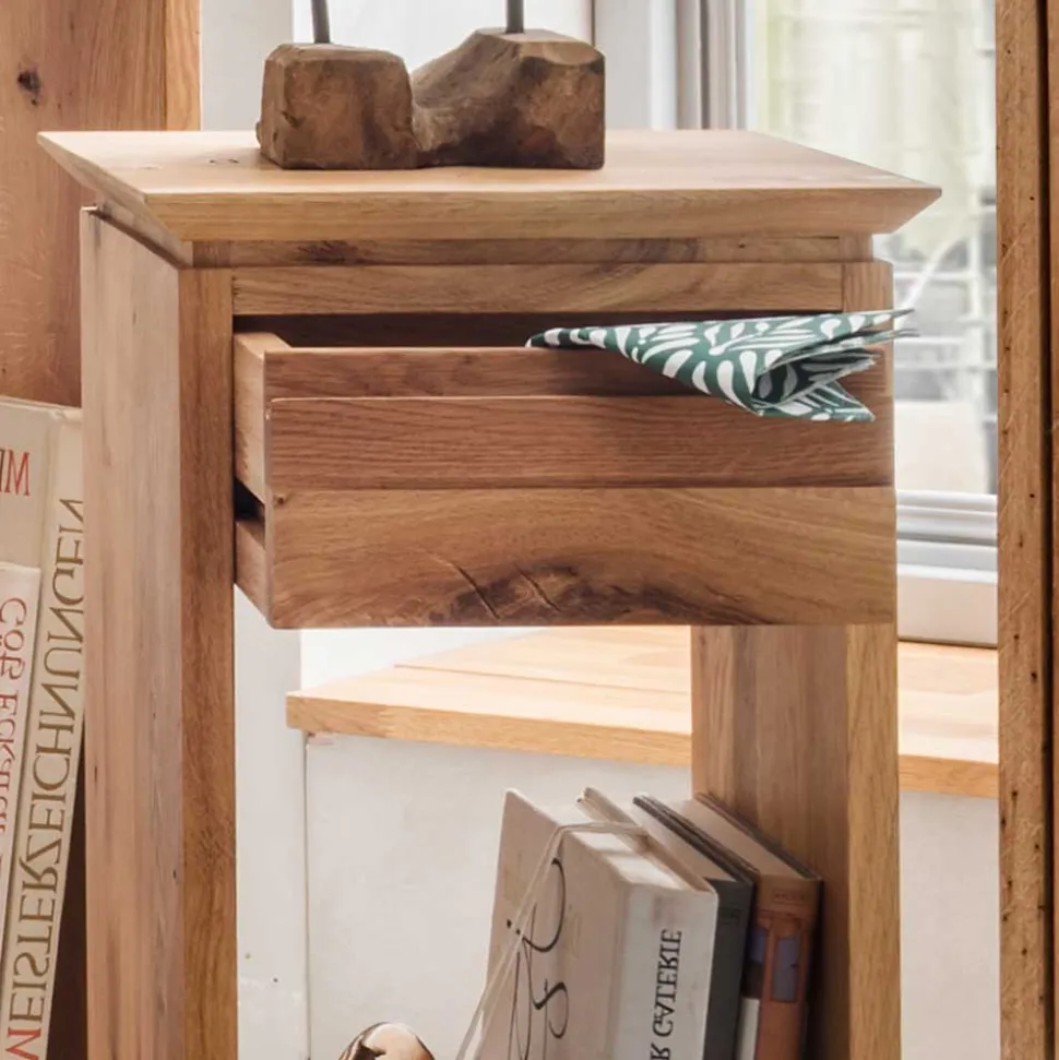 30x30 Blumenhocker aus Wildeiche Massivholz - Anndra