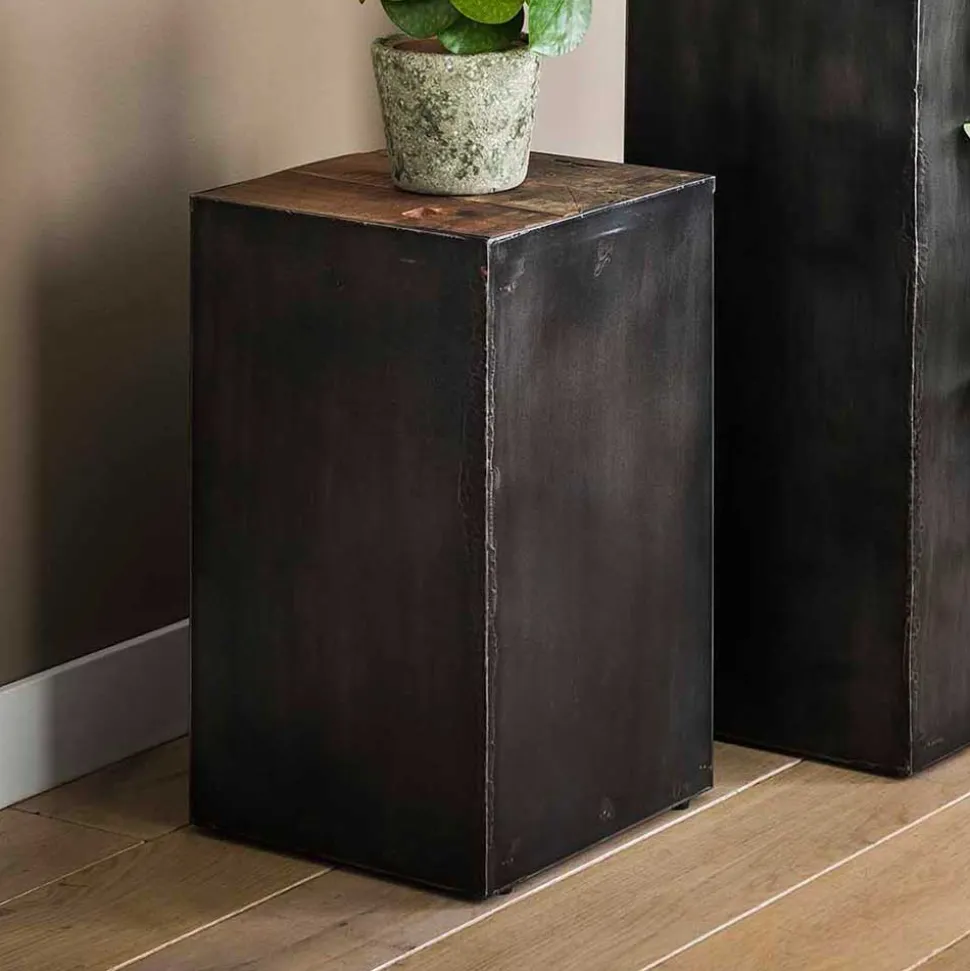 30x30 Blumenständer aus Hartholz & Metall - Marlo