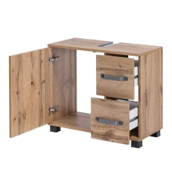 65x59 cm Becken-Unterschrank in Holz Optik - Iskro