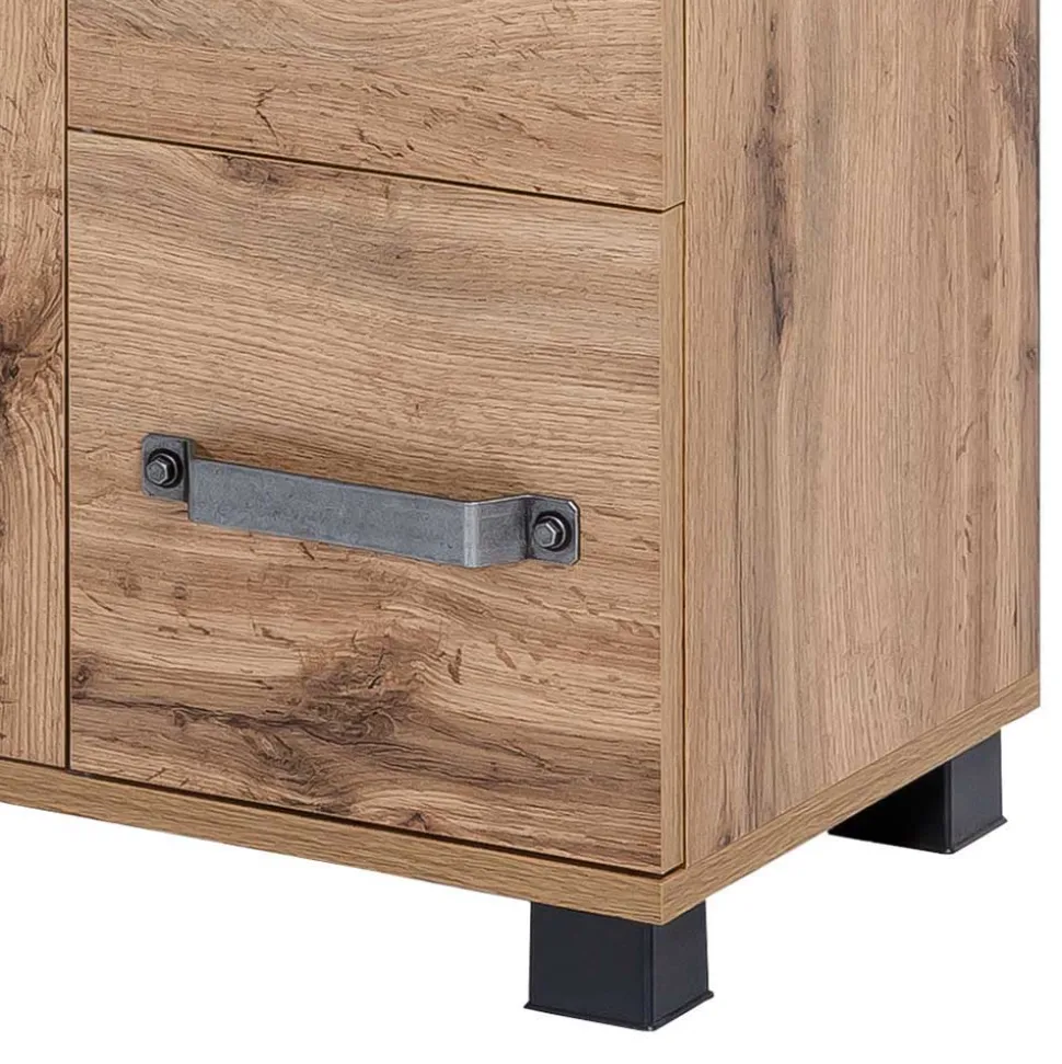 65x59 cm Becken-Unterschrank in Holz Optik - Iskro