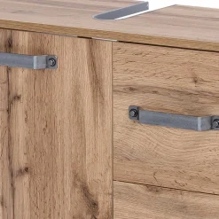 65x59 cm Becken-Unterschrank in Holz Optik - Iskro
