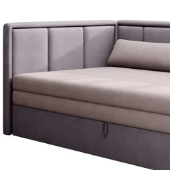 150x200 cm Bettsofa in Altrosa und Mauve - Tampa