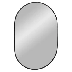 50x80 cm Ovaler Spiegel mit Metallrahmen - Coridar