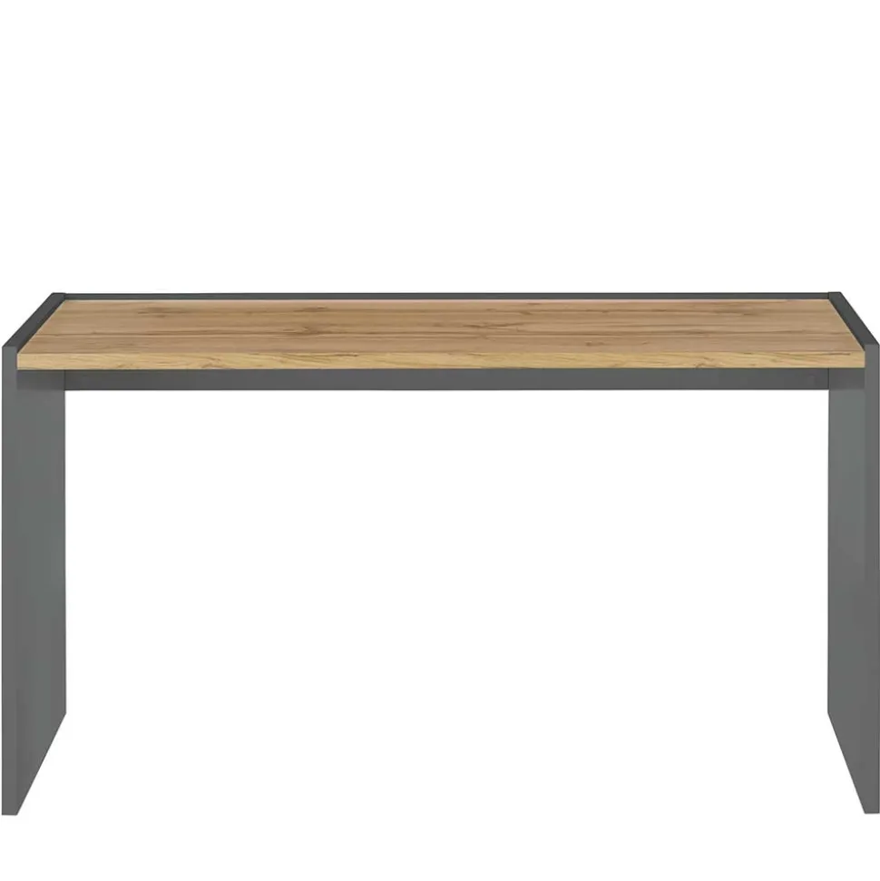 143x63 cm Schreibtisch in Wildeiche Optik & Anthrazit - Ahilav