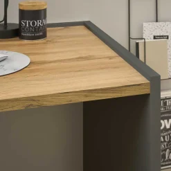 143x63 cm Schreibtisch in Wildeiche Optik & Anthrazit - Ahilav