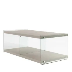 120x60 cm TV Tisch mit Glas Wangen - Culagan