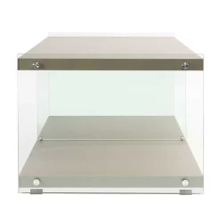 120x60 cm TV Tisch mit Glas Wangen - Culagan