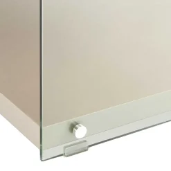 120x60 cm TV Tisch mit Glas Wangen - Culagan