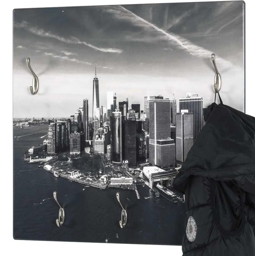 60x60 cm Wandgarderobe mit Fotodruck - Bahma