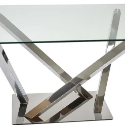 160x90 Esszimmer Glastisch mit Mikado Fußgestell - Tyres