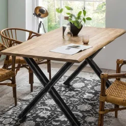 160x85 Esszimmertisch aus Mangoholz - Bastiono