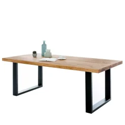 200x100 Esszimmertisch mit U-Gestell Schwarz - Arello