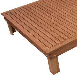 120x200 Gartenliege aus Eukalyptusholz - Ebruar