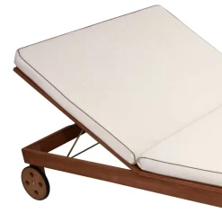 120x200 Gartenliege aus Eukalyptusholz - Ebruar