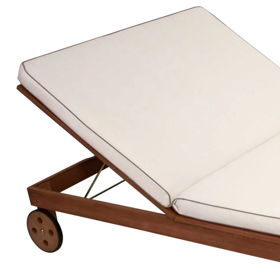 120x200 Gartenliege aus Eukalyptusholz - Ebruar