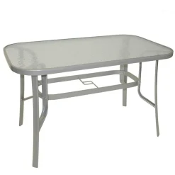 120x70 Gartentisch mit Glasplatte - Visinata