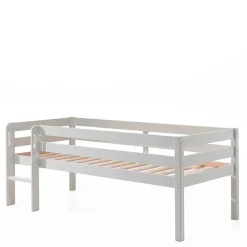 90x200 Hochbett in Weiß - 83 cm hoch - Renema