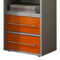 45x120 Hochkommode mit Glasfront Orange - Katalonia