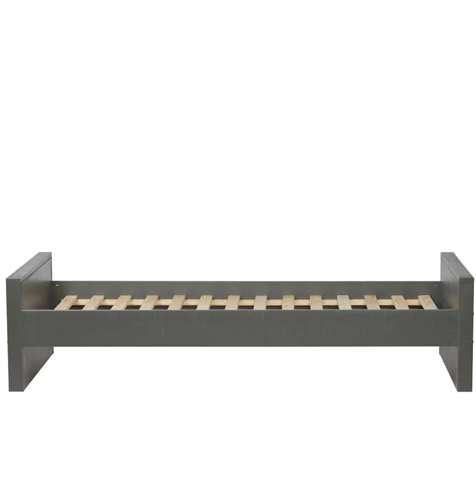 90x200 Holzbett in Grau aus Kiefer - Firgetta