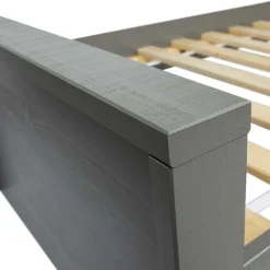 90x200 Holzbett in Grau aus Kiefer - Firgetta