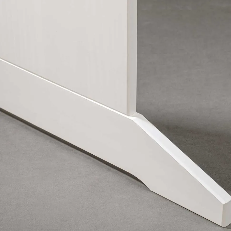 110x70 Küchentisch in Braun Kiefer & Weiß - Vatina