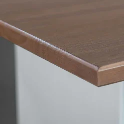 110x70 Küchentisch in Braun Kiefer & Weiß - Vatina