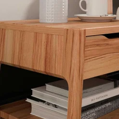 140x200 Kernbuchebett mit Kopfteil - Rosinna