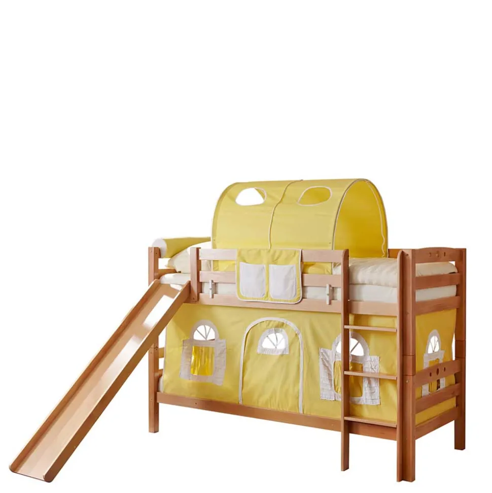 90x200 Kinder Stockbett mit Rutsche - Vimal