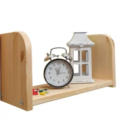 90x200 Kinderhochbett in Natur & Lila & Beige - Genfra