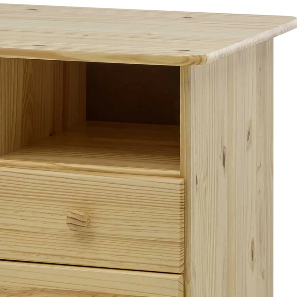 110x54 Kleiner Schreibtisch aus Kiefer Massivholz - Bibulath