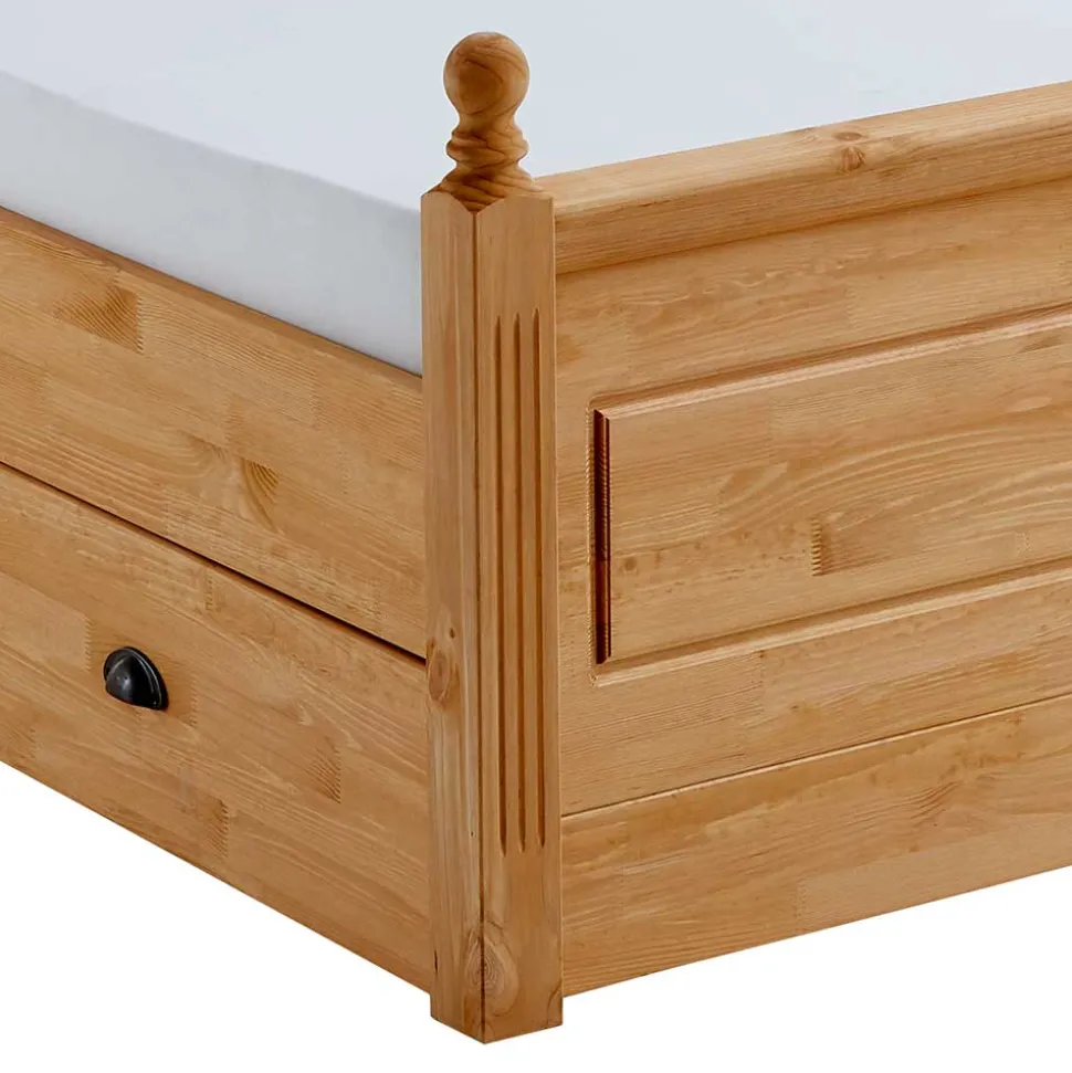 180x200 Landhaus Bett mit Stauraum - Ulderan