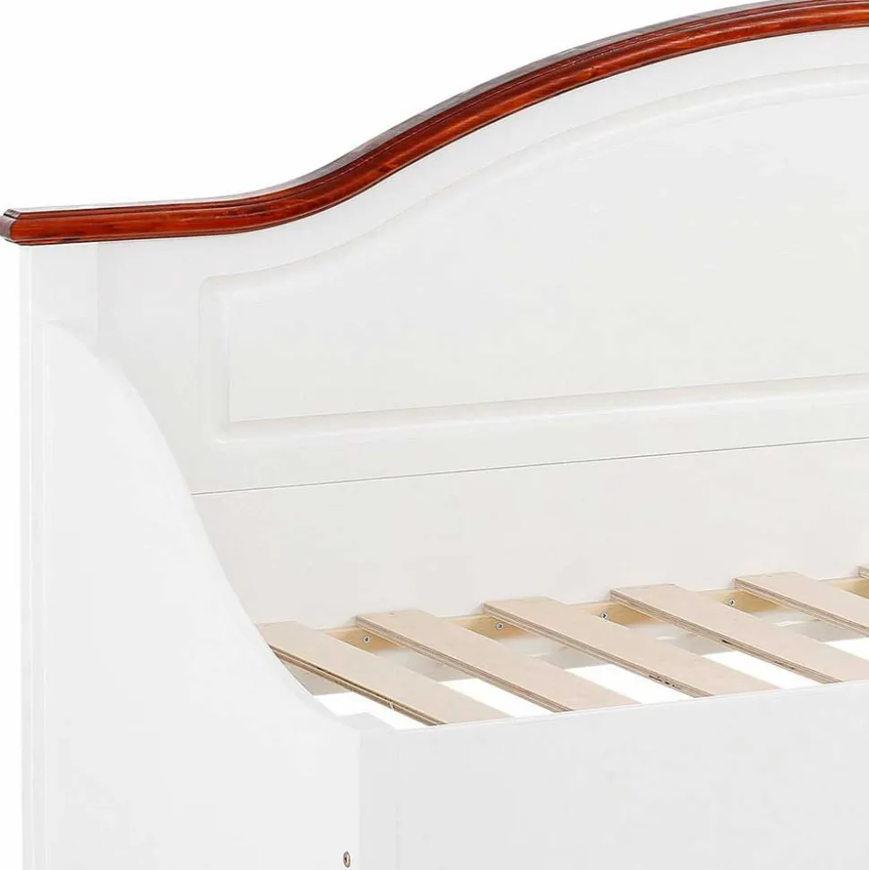 90x200 Landhaus Kojenbett inkl Lattenrost - Beapta