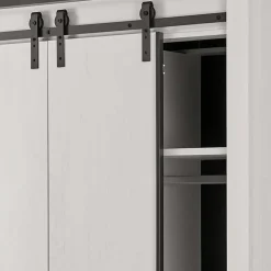 140x200 Modern Country Bett & Schrank - Tramos (vierteilig)