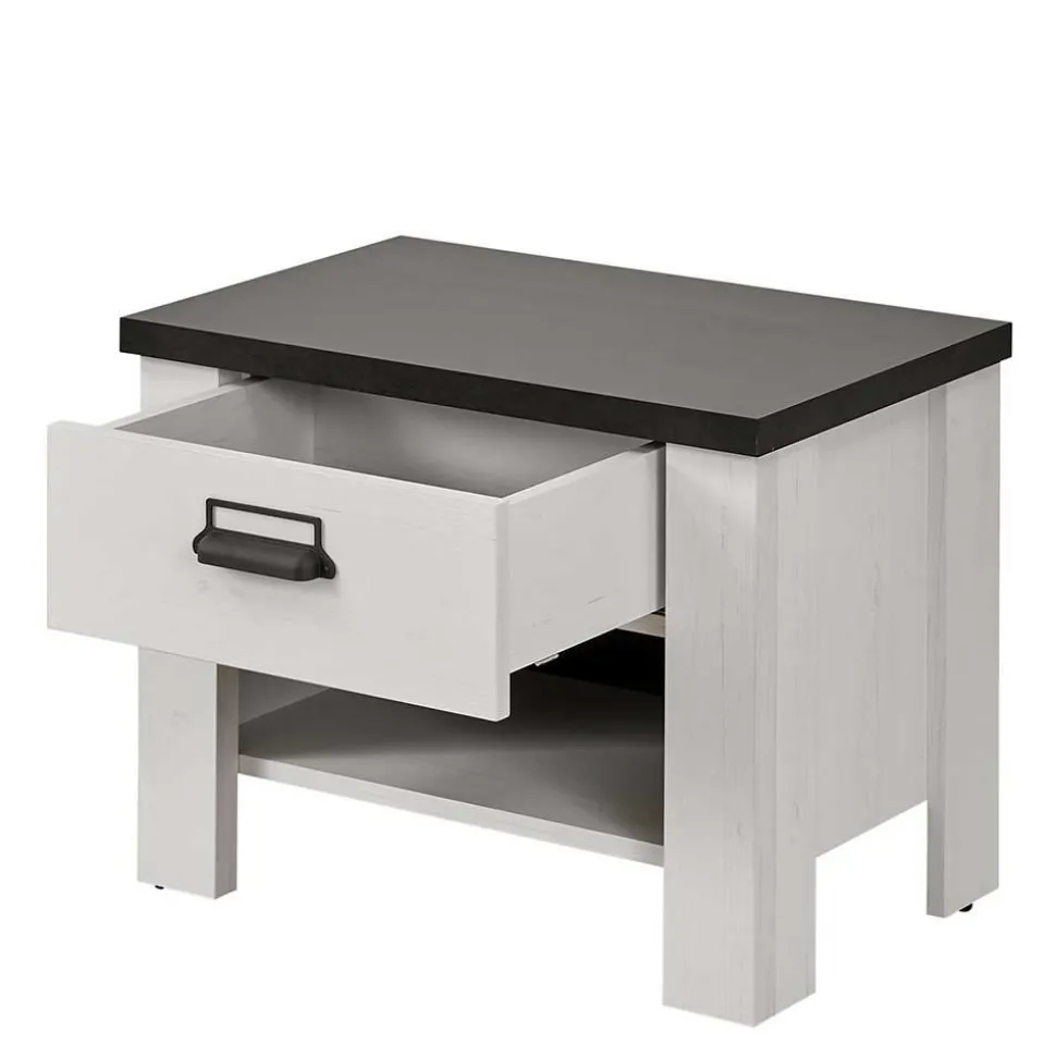 140x200 Modern Country Bett & Schrank - Tramos (vierteilig)