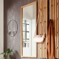 50x120 Rechteckiger Wandspiegel mit Eichenrahmen - Artensian